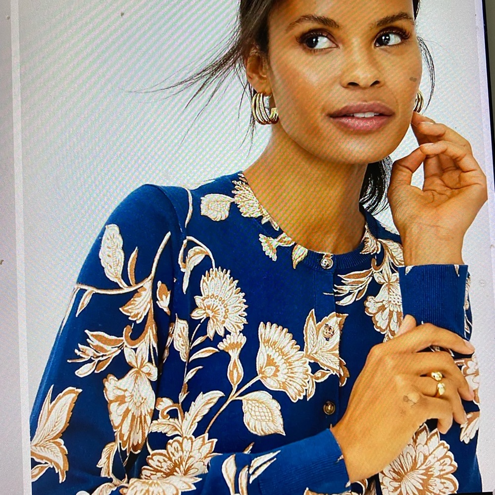 NWT Ann Taylor Lavish Blue Cardigan
